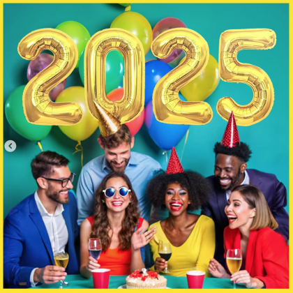 Welcome 2025 Balloons