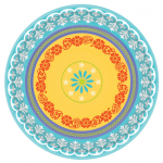 Summer Fiesta Round Plates 7"