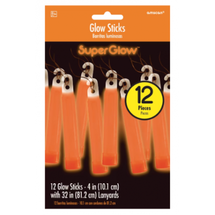 4" Glow Sticks Orange