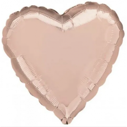 S15 17" Rose Gold Decorator Standard Heart HX®