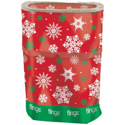 Christmas Snowflake Fling Bin