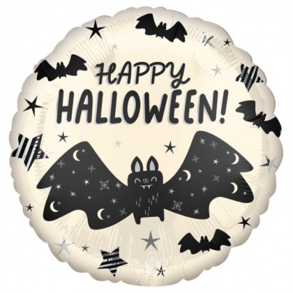 S40 Halloween Satin Bat Attack Satin Standard XL