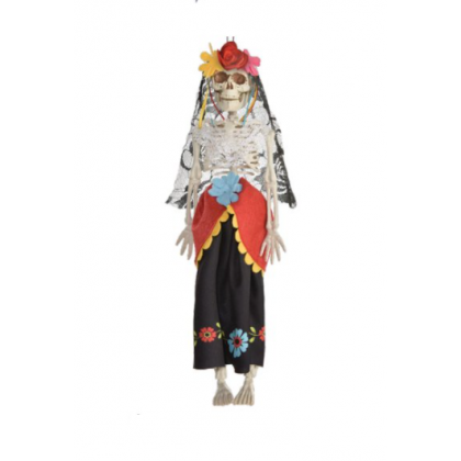 Day Of The Dead Hanging Skeleton - Bride