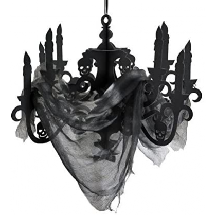 Haunted Mansion Candleabra with Gauze