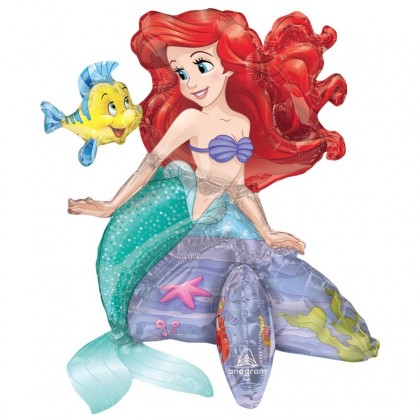 A75 19" MULTI-BLLN CI ARIEL LITTLE MERMAID