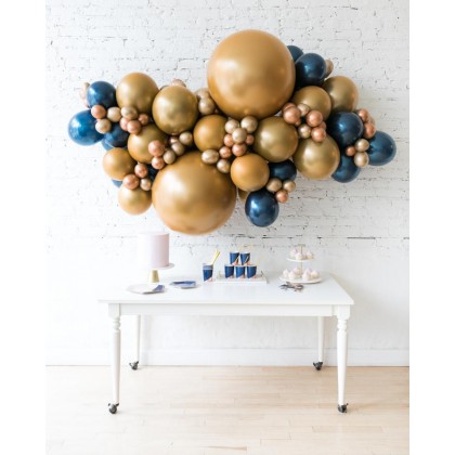 Blue Aurette - Backdrop Balloon Garland Install Piece