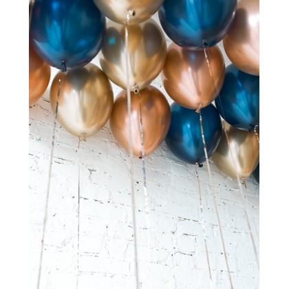 Blue Aurette - 11in Ceiling Balloons - pack of 25