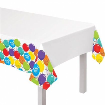 Party Balloons Plastic Table Cover