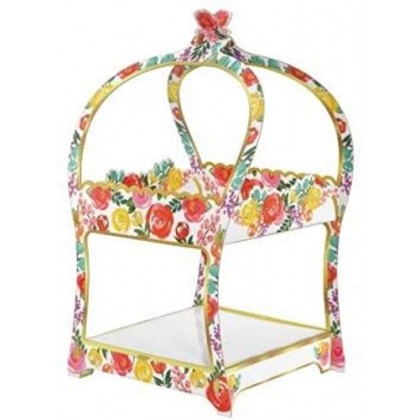 Bright Florals Treat Stand