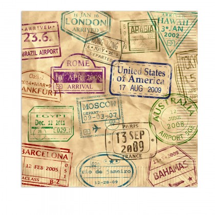 Around The World Luncheon Napkins
