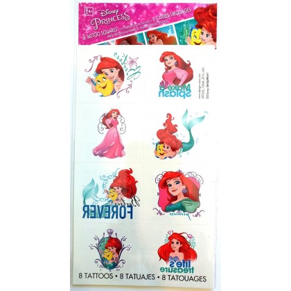 ©Disney Ariel Dream Big Tattoo Favors