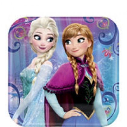 Disney Frozen Magic Square Plates, 7"