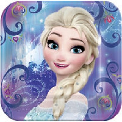 Disney Frozen Magic Square Plates, 9"