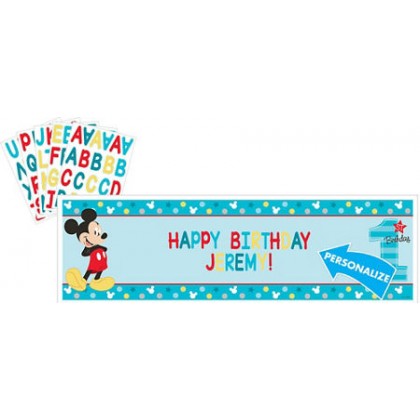 Disney Mickey's Fun To Be One Personalized Giant Banner Kit