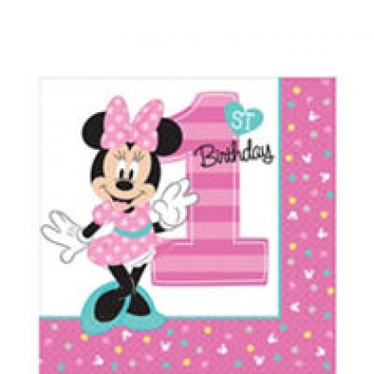 ©Disney Minnie's 1st Birthday Luncheon Napkins