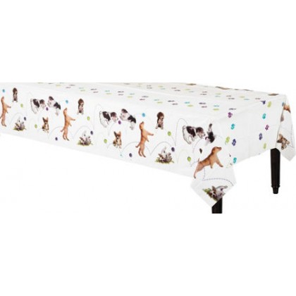 Party Pups Plastic Table Cover