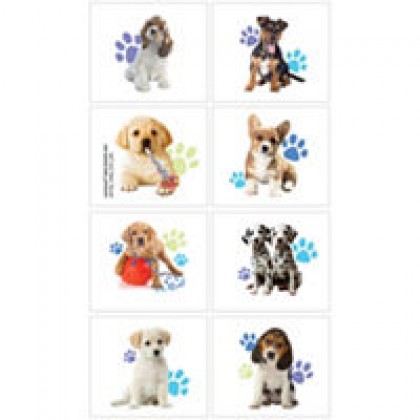 Party Pups Tattoo Favors