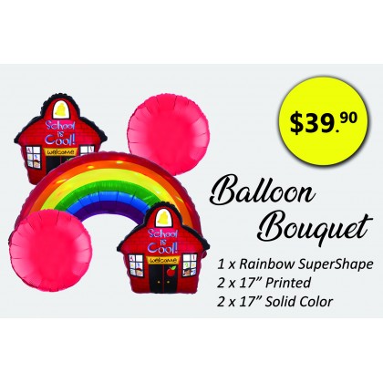 Rainbow Teacher Day Balloon Bouquet