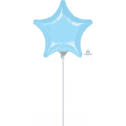 A10 4" Metallic Pearl Pastel Blue Star