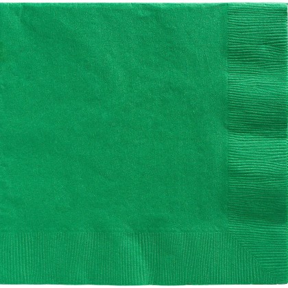 Beverage Napkins Festive Green