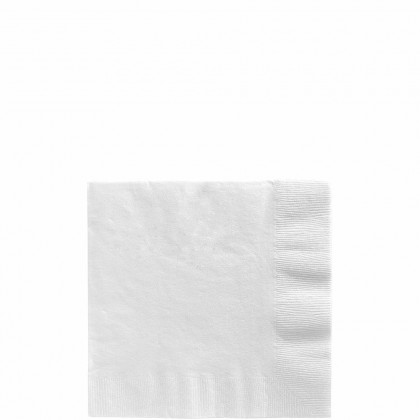 Beverage Napkins Frosty White