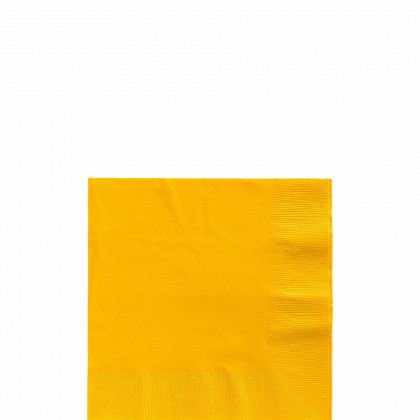 Beverage Napkins Yellow Sunshine