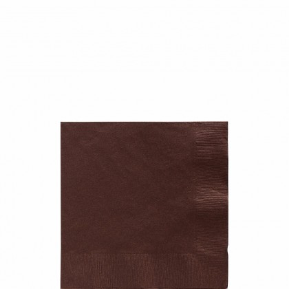 Beverage Napkins Chocolate Brown