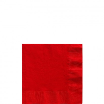 Beverage Napkins Apple Red