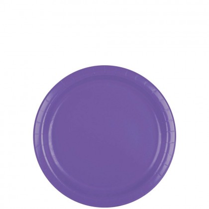 Paper Plates 7 in New Purple