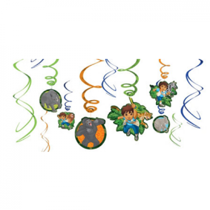 Diego's Biggest Rescue© Foil Swirl Value Pack Decorations