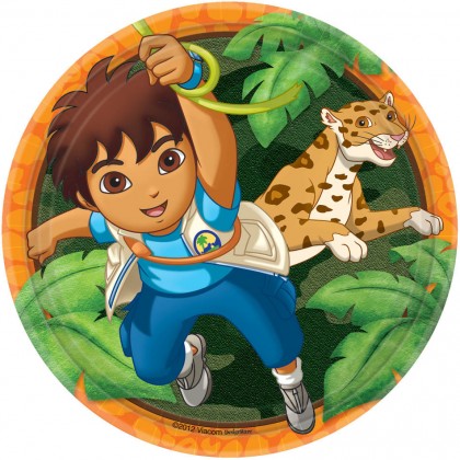 Diego's Biggest Rescue© Round Plates, 7"