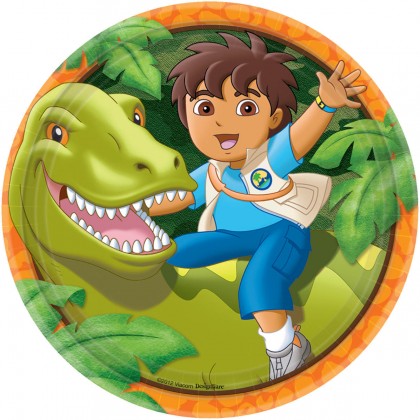 Diego's Biggest Rescue© Round Plates, 9"