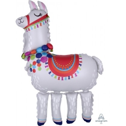 P93 58" AirWalkers Llama Foil Balloon