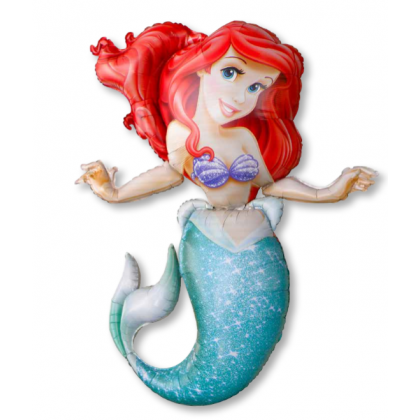 P93 53" Little Mermaid AirWalkers® Foil Balloon