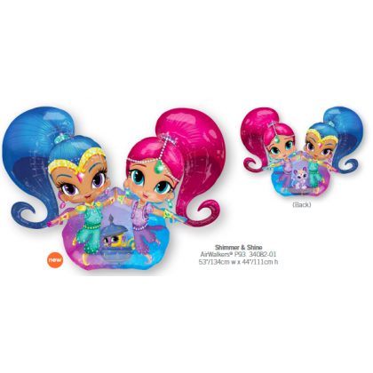 P93 53" Shimmer & Shine AirWalkers® Foil Balloon