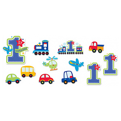 All Aboard Boy Vaule Pack Cutouts - Printed Paper