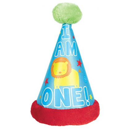 All Aboard Cone Hat w/Faux Fur Trim