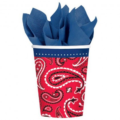 Bandana & Blue Jeans Cups, 9 oz.