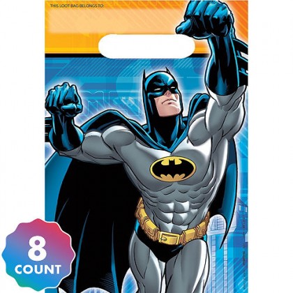 Batman™ Folded Loot Bags - Plastic