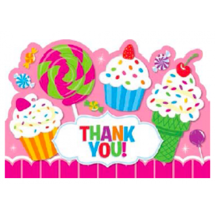 Sweet Shop Postcard Thank You Cards