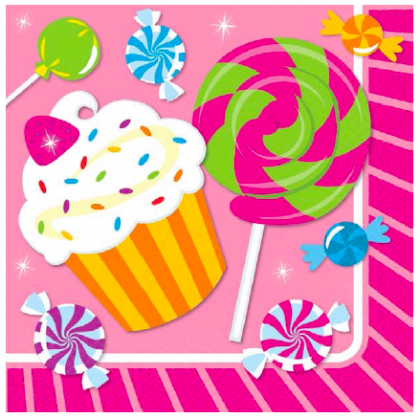Sweet Shop Luncheon Napkins