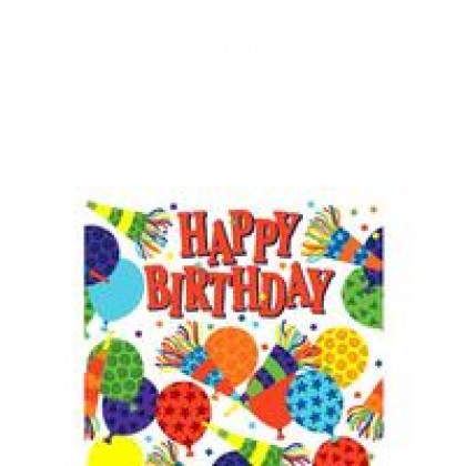 Birthday Horns Plastic Table Cover