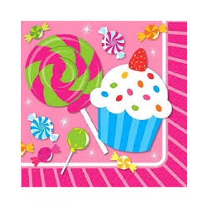 Sweet Shop Beverage Napkins