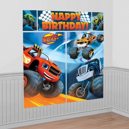 Blaze & the Monster Machines™ Scene Setters® Wall Dec. Kit - Plastic