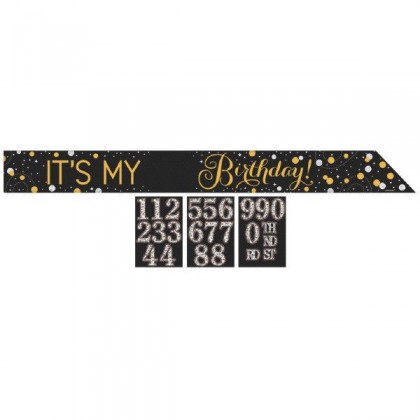 Sparkling Celebration Add-Any-Age Sash - Foil