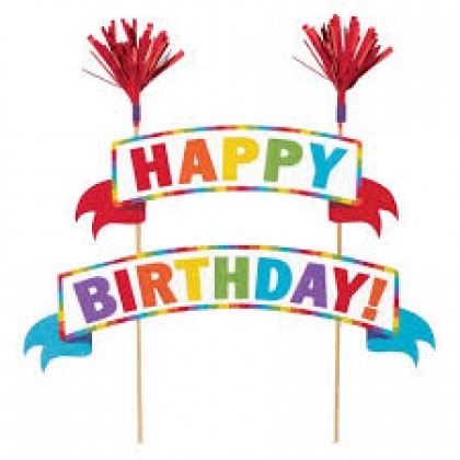 Cake Picks Primary Wood w Paper & Foil