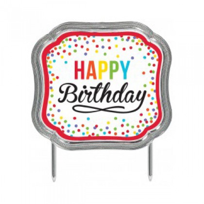 Cake Topper - Plastic - Primary