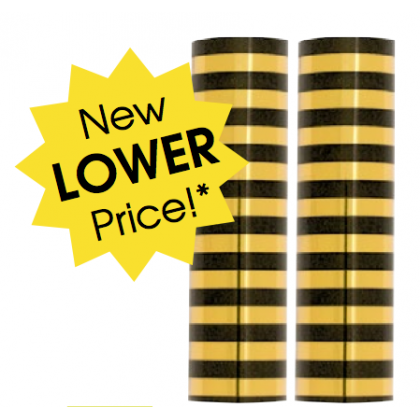 Foil Serpentine - Gold & Black