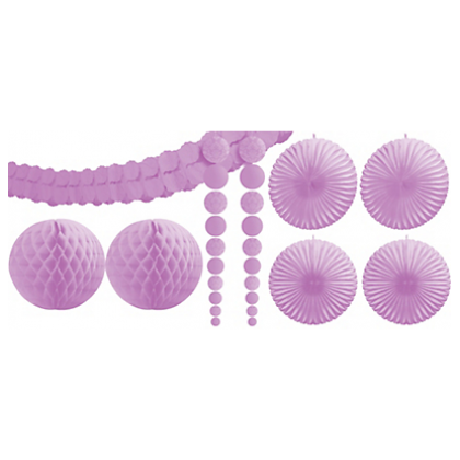 Lilac/Lavender Damask Decorating Kit