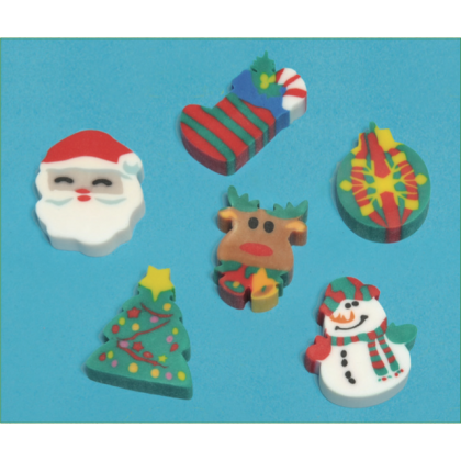 1 1/2" Holiday Fun Eraser